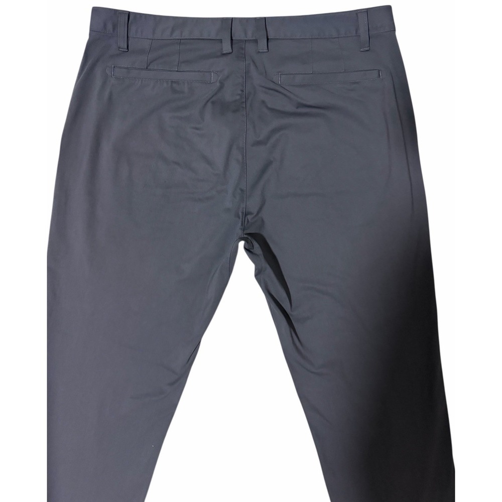 RHONE Commuter Pants Slim Fit Performance Blue Gray  Men's Size 35 x 30 - Picture 4 of 12